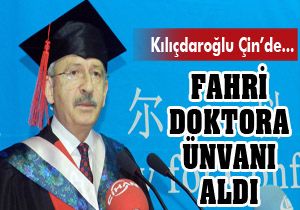 Kılıçdaroğlu nu fahri doktora ünvanı